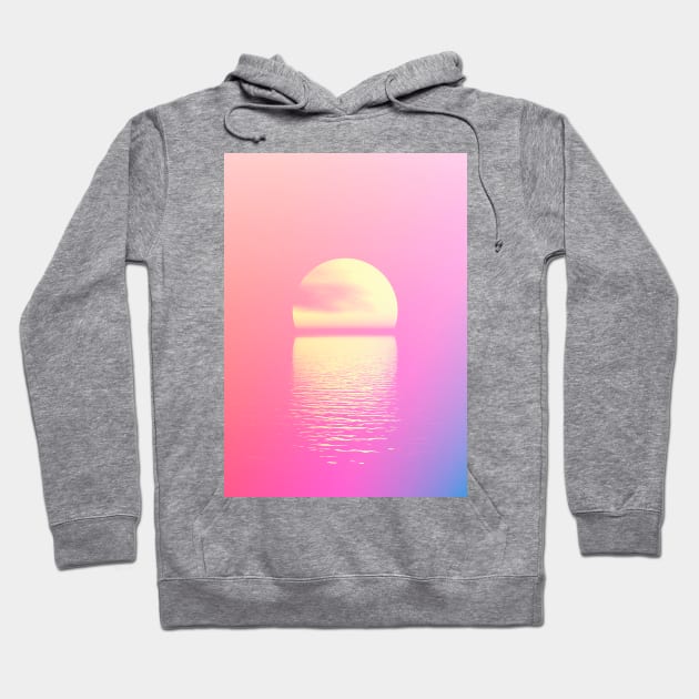 Minimal Sunset Hoodie by ruifaria